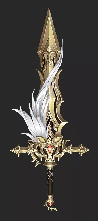 Pack With Fantasy Swords - Part 17 Free low-poly 3D model_32