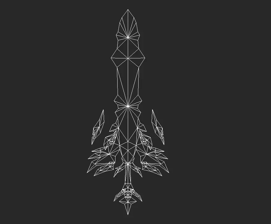 Pack With Fantasy Swords - Part 17 Free low-poly 3D model_48