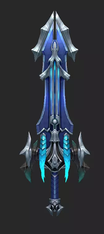 Pack With Fantasy Swords - Part 17 Free low-poly 3D model_20