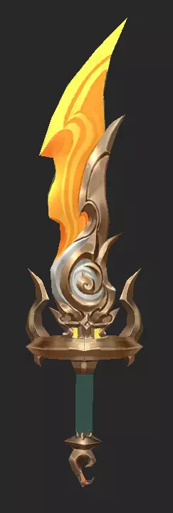 Pack With Fantasy Swords - Part 17 Free low-poly 3D model_18