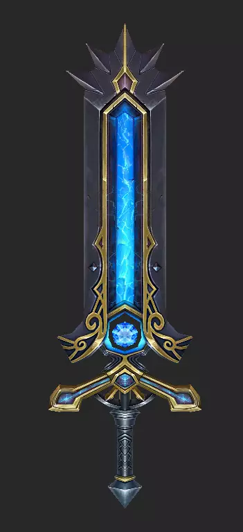 Pack With Fantasy Swords - Part 17 Free low-poly 3D model_8