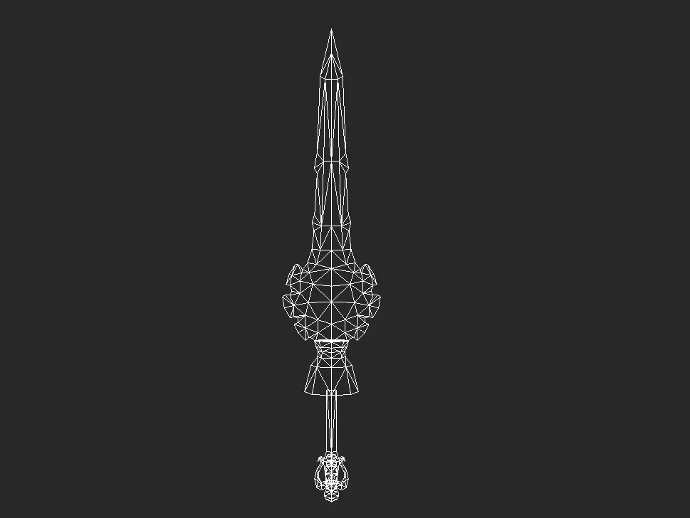 Pack With Fantasy Swords - Part 17 Free low-poly 3D model_33