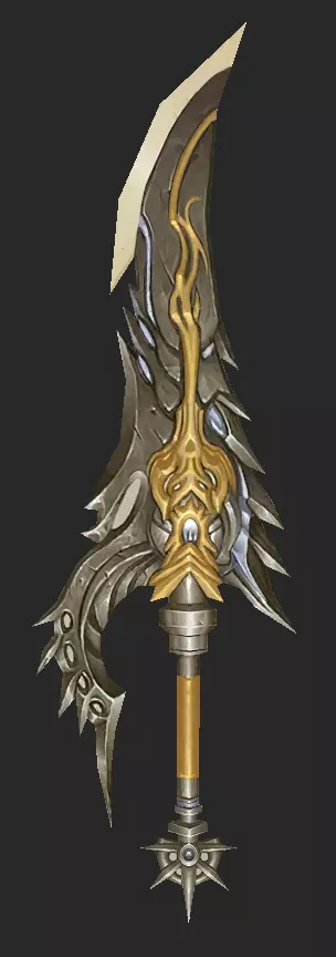 Pack With Fantasy Swords - Part 17 Free low-poly 3D model_28