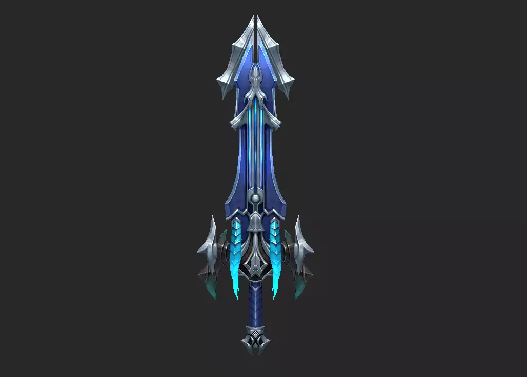 Pack With Fantasy Swords - Part 17 Free low-poly 3D model_41