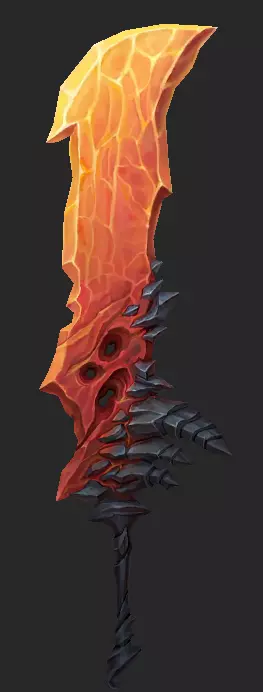 Pack With 30 Fantasy Swords - Part 16 Low-poly 3D model_40