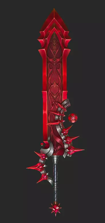 Pack With 30 Fantasy Swords - Part 16 Low-poly 3D model_28