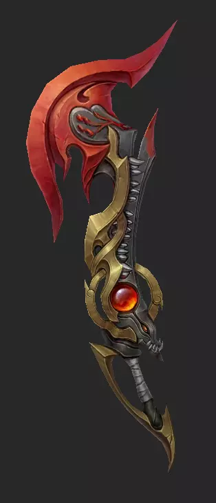 Pack With 30 Fantasy Swords - Part 16 Low-poly 3D model_37