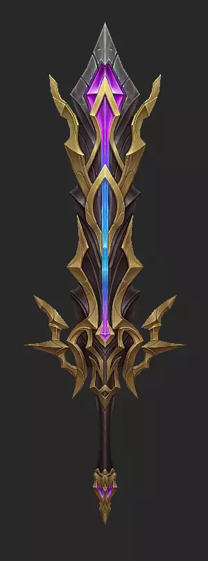 Pack With 30 Fantasy Swords - Part 16 Low-poly 3D model_59