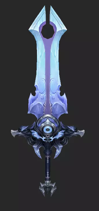 Pack With 30 Fantasy Swords - Part 16 Low-poly 3D model_4