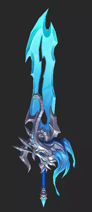 Pack With 30 Fantasy Swords - Part 16 Low-poly 3D model_21