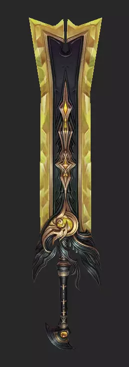 Pack With 30 Fantasy Swords - Part 16 Low-poly 3D model_51