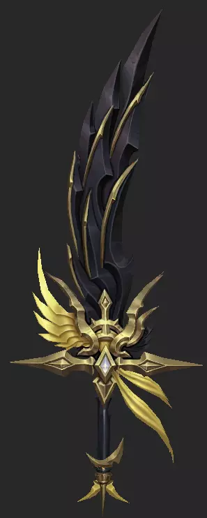 Pack With 30 Fantasy Swords - Part 16 Low-poly 3D model_19