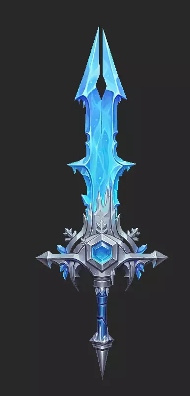 Pack With 30 Fantasy Swords - Part 16 Low-poly 3D model_12
