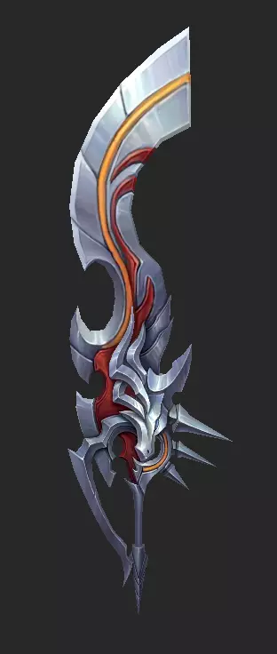 Pack With 30 Fantasy Swords - Part 16 Low-poly 3D model_42