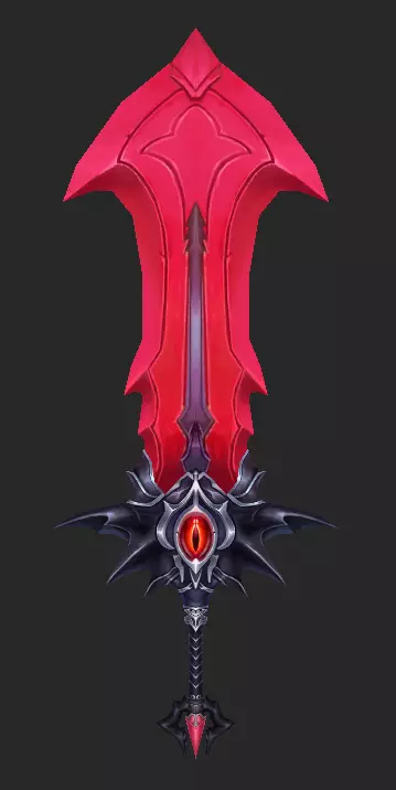 Pack With 30 Fantasy Swords - Part 16 Low-poly 3D model_1