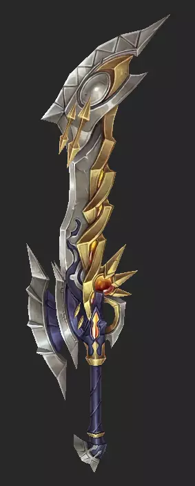 Pack With 30 Fantasy Swords - Part 16 Low-poly 3D model_48