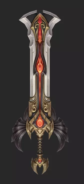 Pack With 30 Fantasy Swords - Part 16 Low-poly 3D model_46