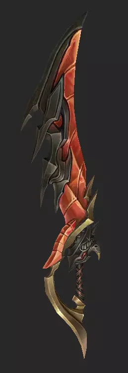 Pack With 30 Fantasy Swords - Part 16 Low-poly 3D model_32