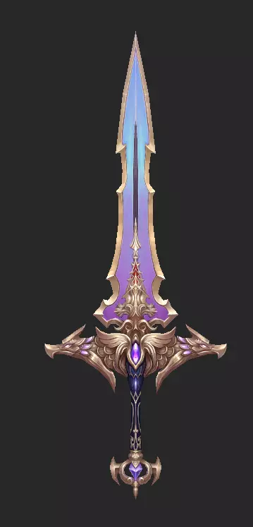 Pack With 30 Fantasy Swords - Part 16 Low-poly 3D model_10