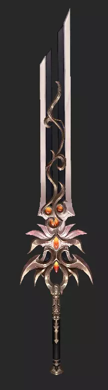 Pack With 30 Fantasy Swords - Part 16 Low-poly 3D model_30