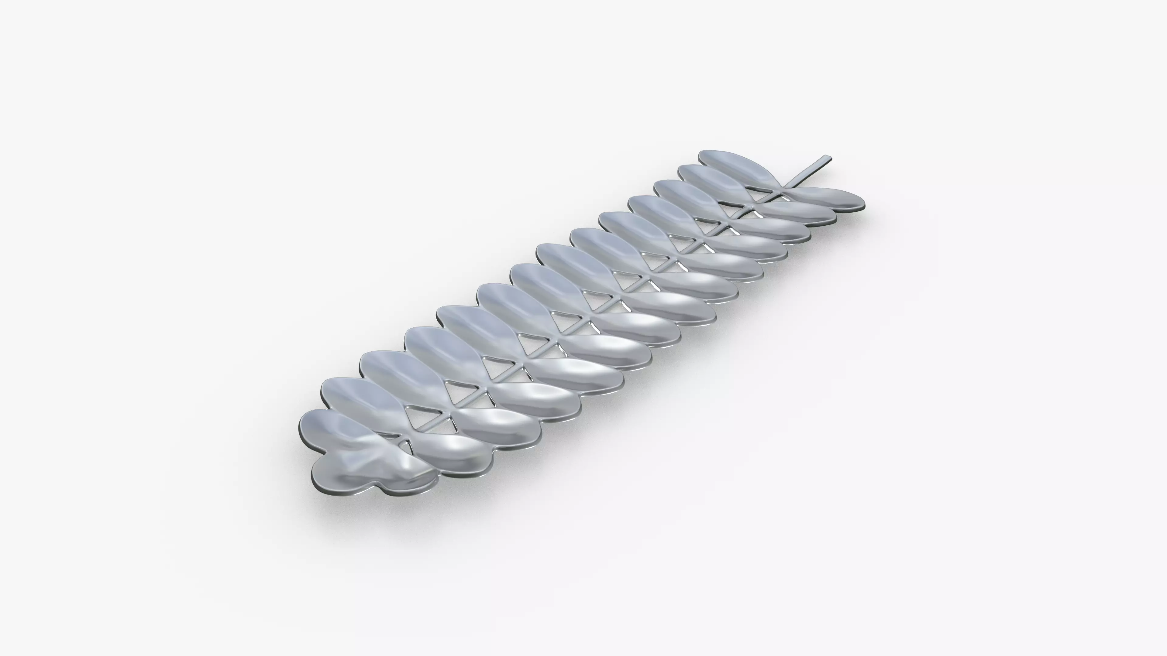 Branch Jungle Chrome Low-poly 3D model_2