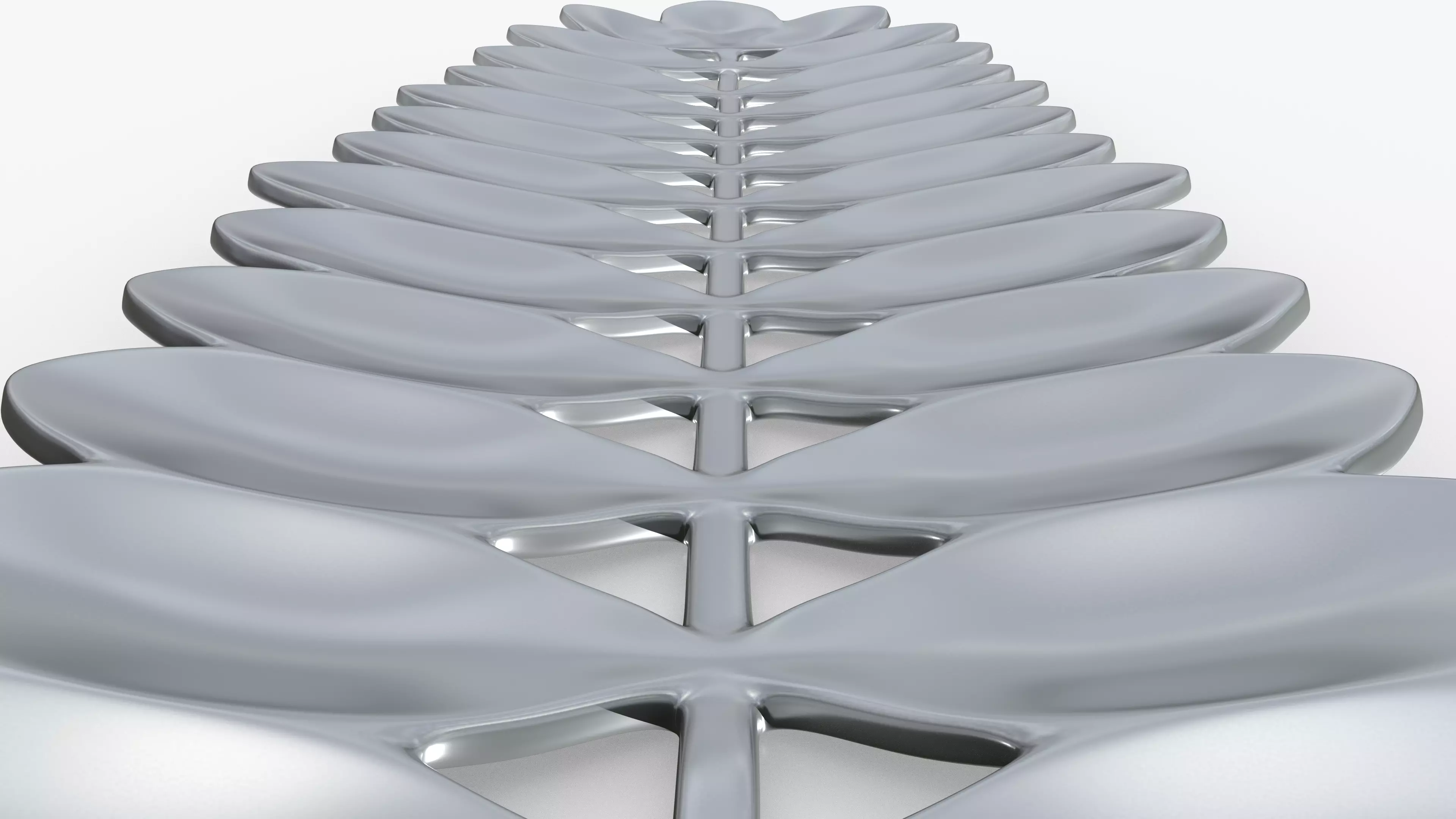 Branch Jungle Chrome Low-poly 3D model_5