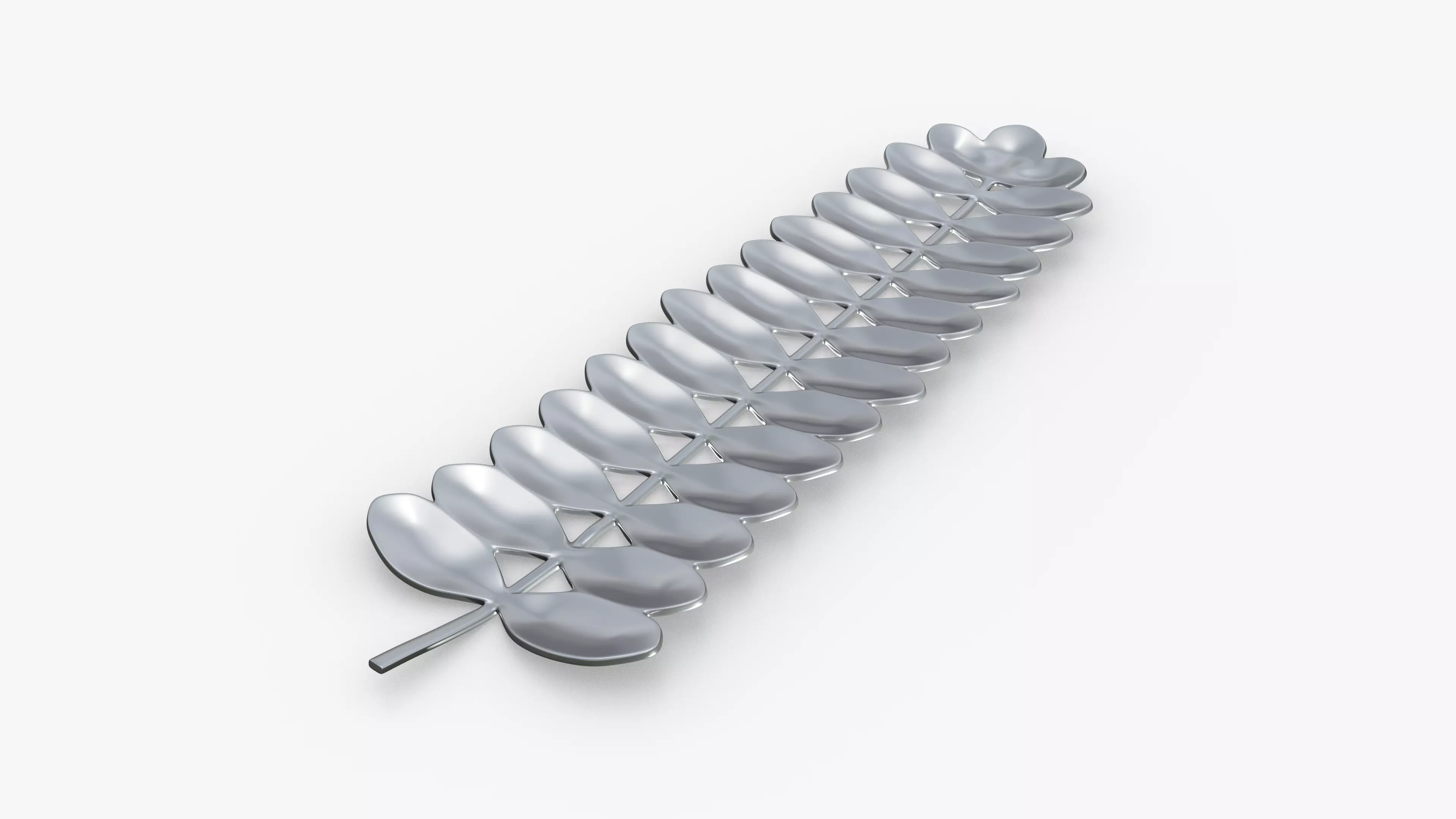 Branch Jungle Chrome Low-poly 3D model_0