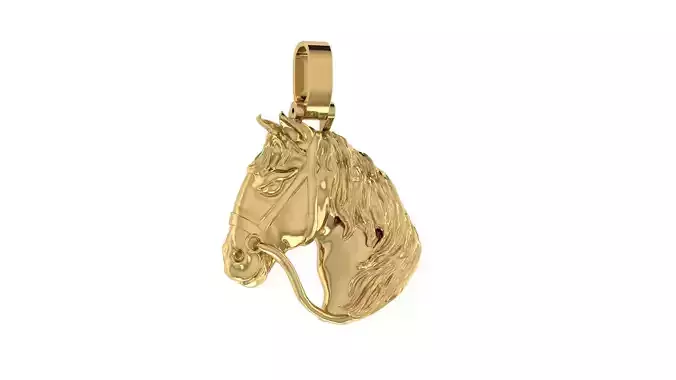 Horses head Pendant 3D print model