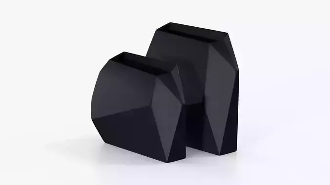 Black Vase Origami Set
