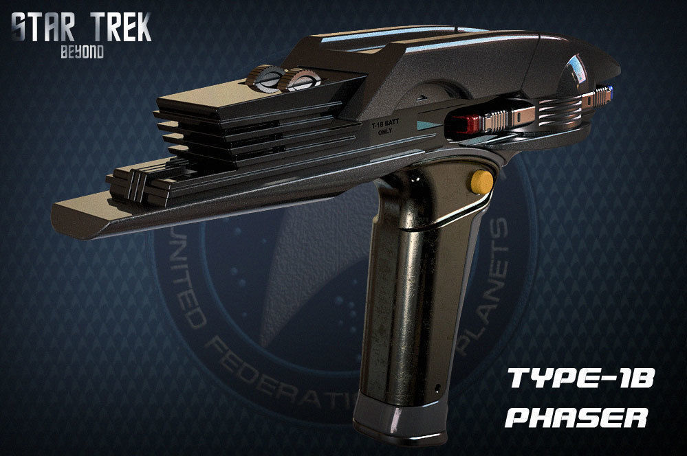 Star Trek Beyond Type-1B Phaser 3D print model_1