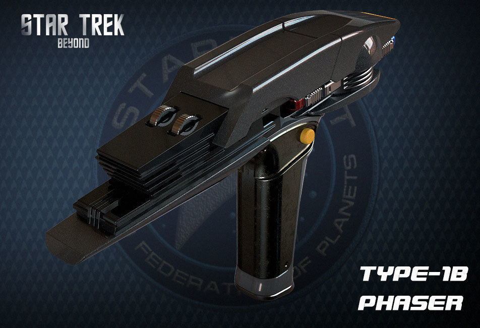 Star Trek Beyond Type-1B Phaser 3D print model_2