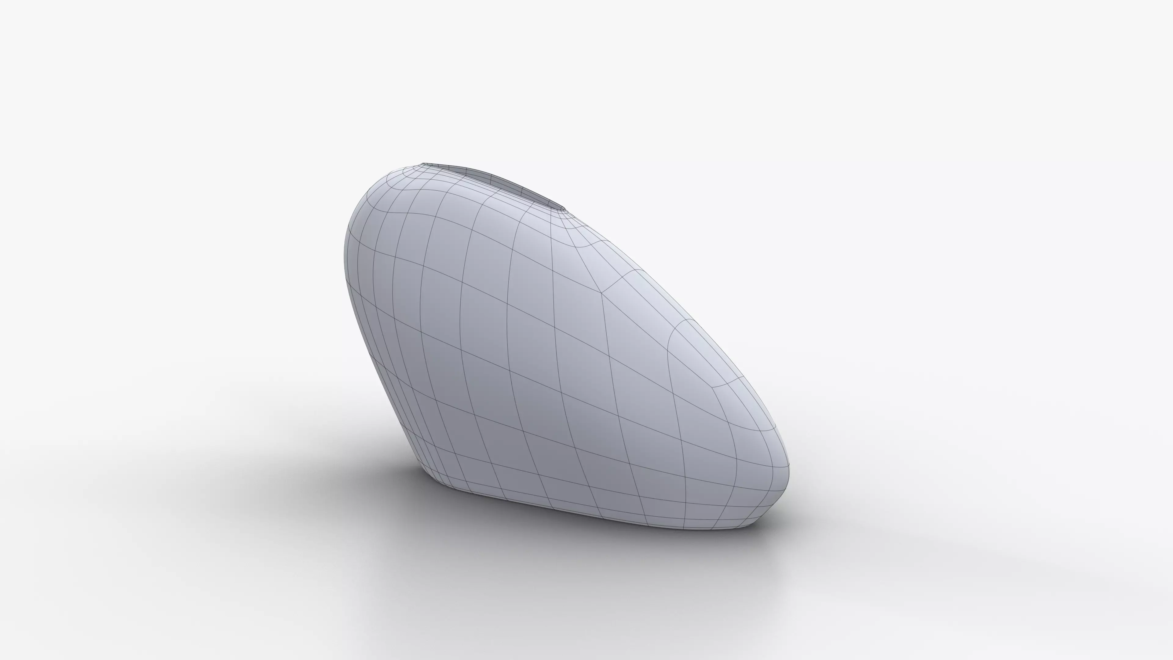 Aluminium Vase M Low-poly 3D model_6