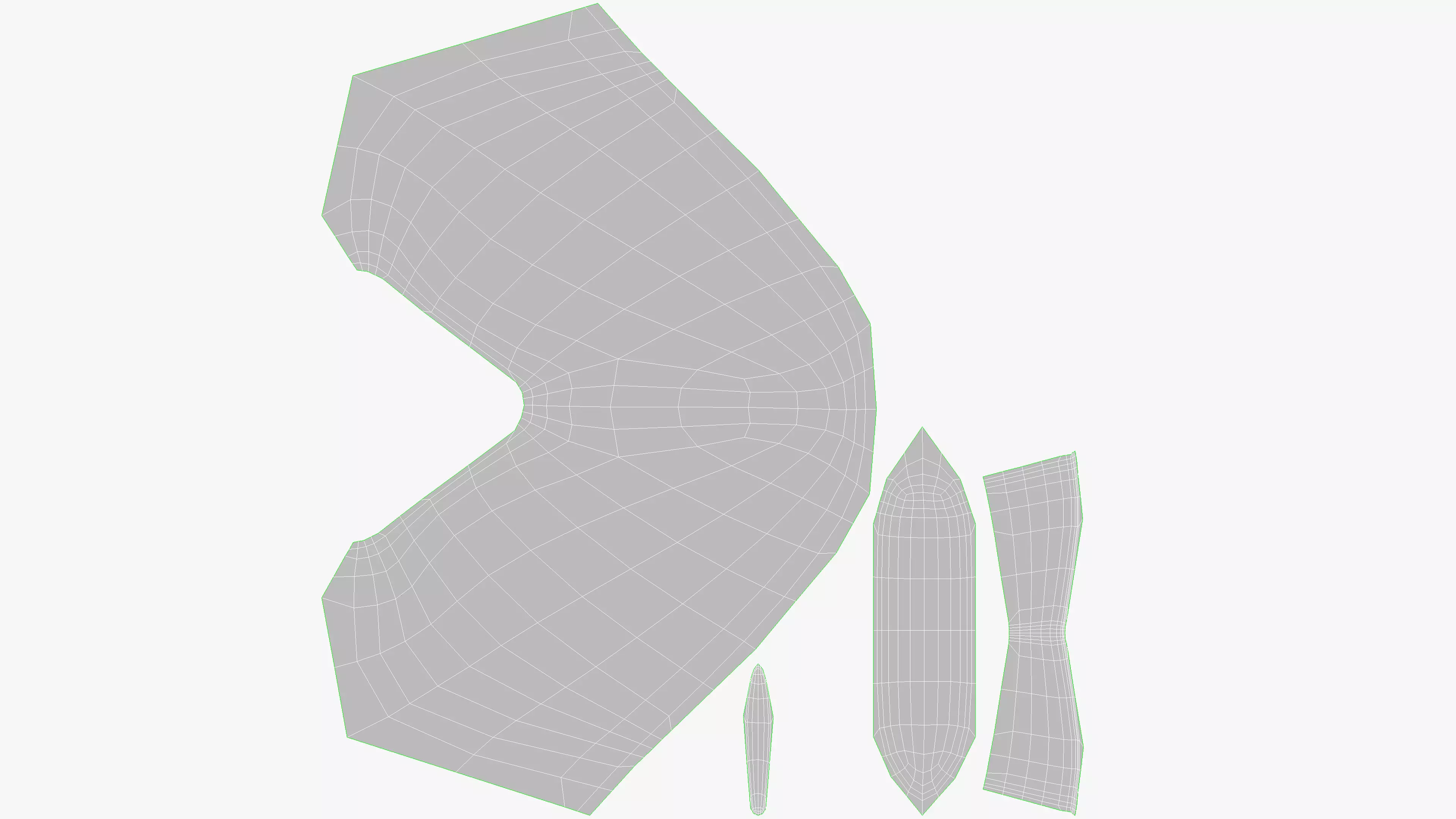 Aluminium Vase M Low-poly 3D model_9