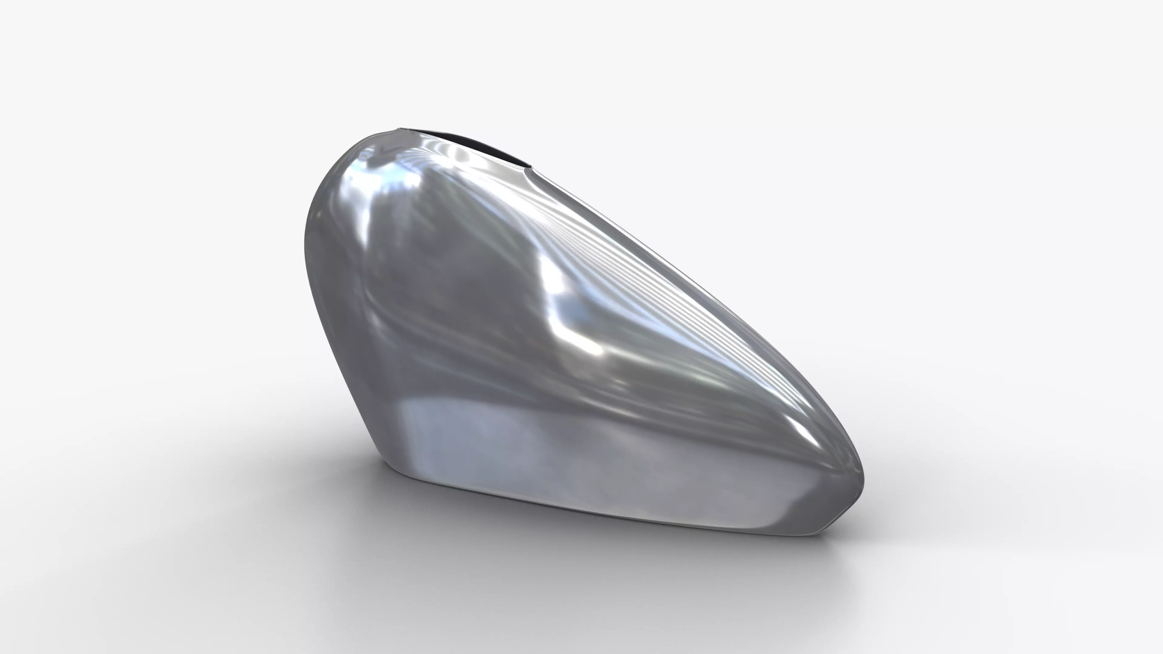 Aluminium Vase L Low-poly 3D model_0