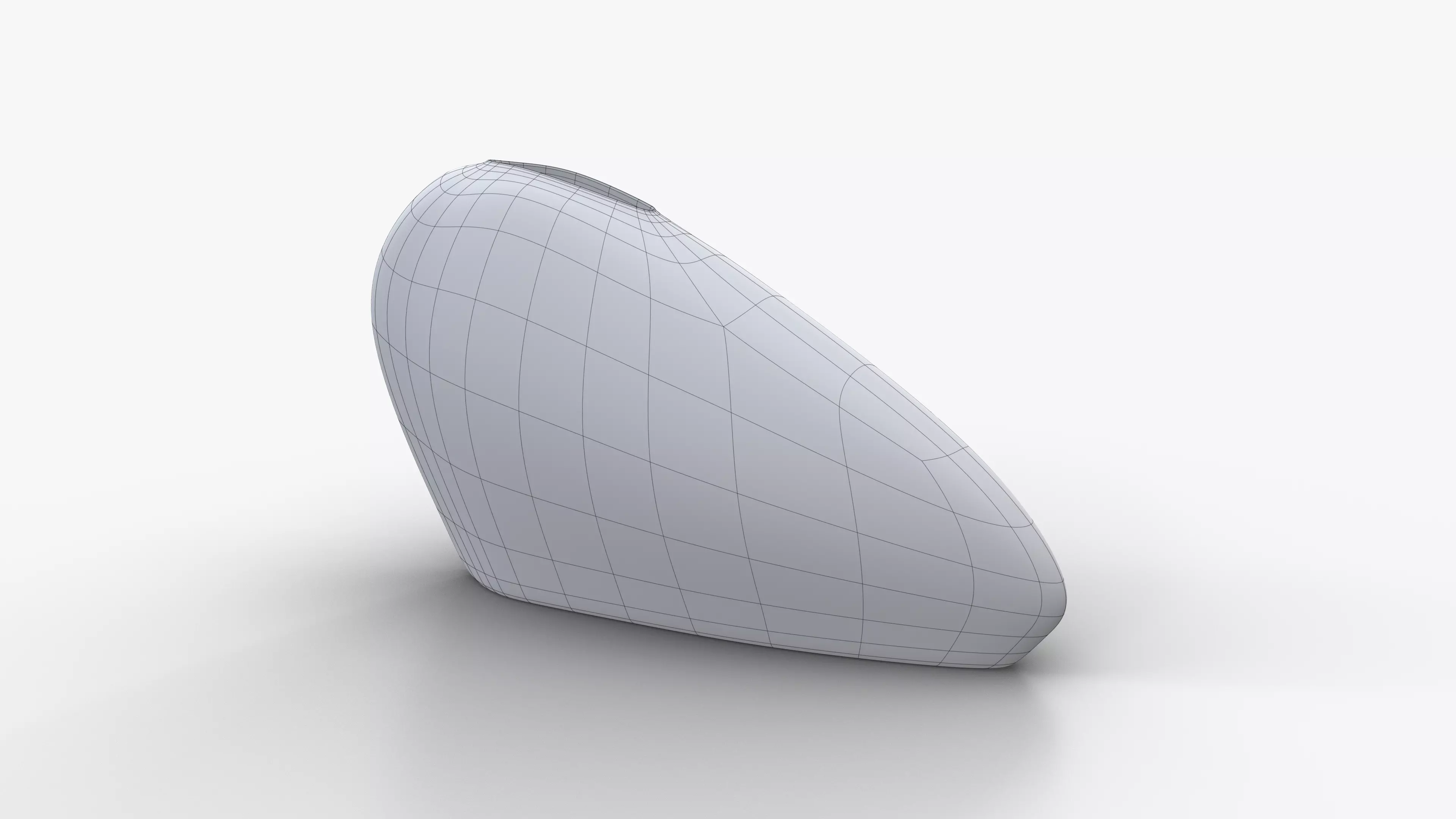 Aluminium Vase L Low-poly 3D model_6