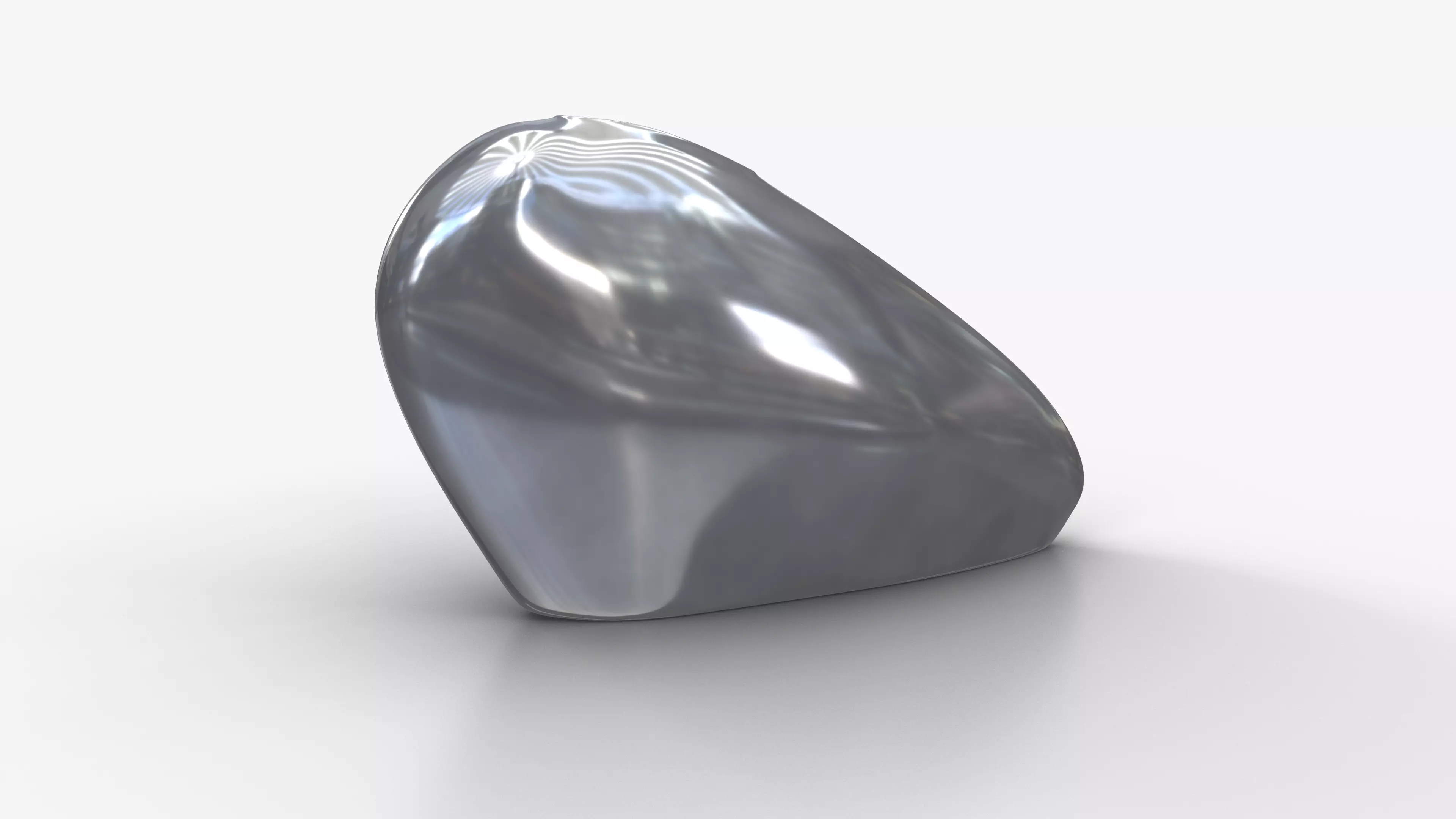 Aluminium Vase L Low-poly 3D model_2