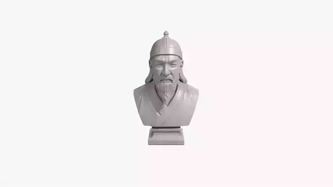 Genghis Khan Bust Mongol Empire Printable STL File