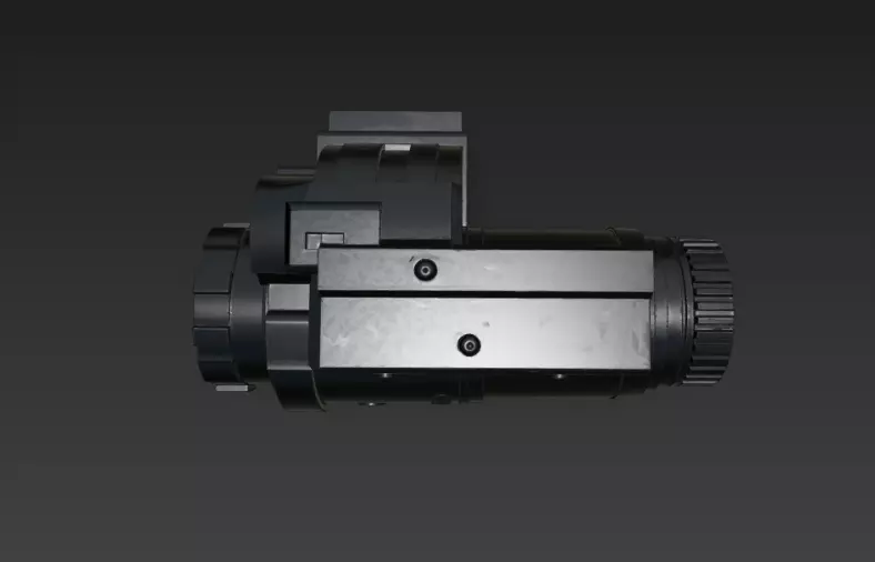 Tactical Flashlight 3D Model 3D model_2