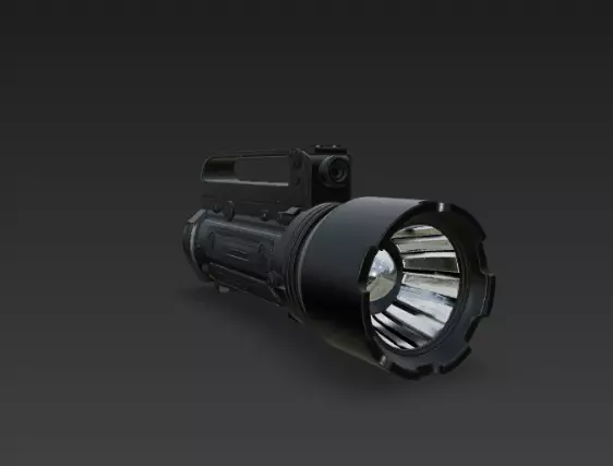 Tactical Flashlight 3D Model 3D model_0