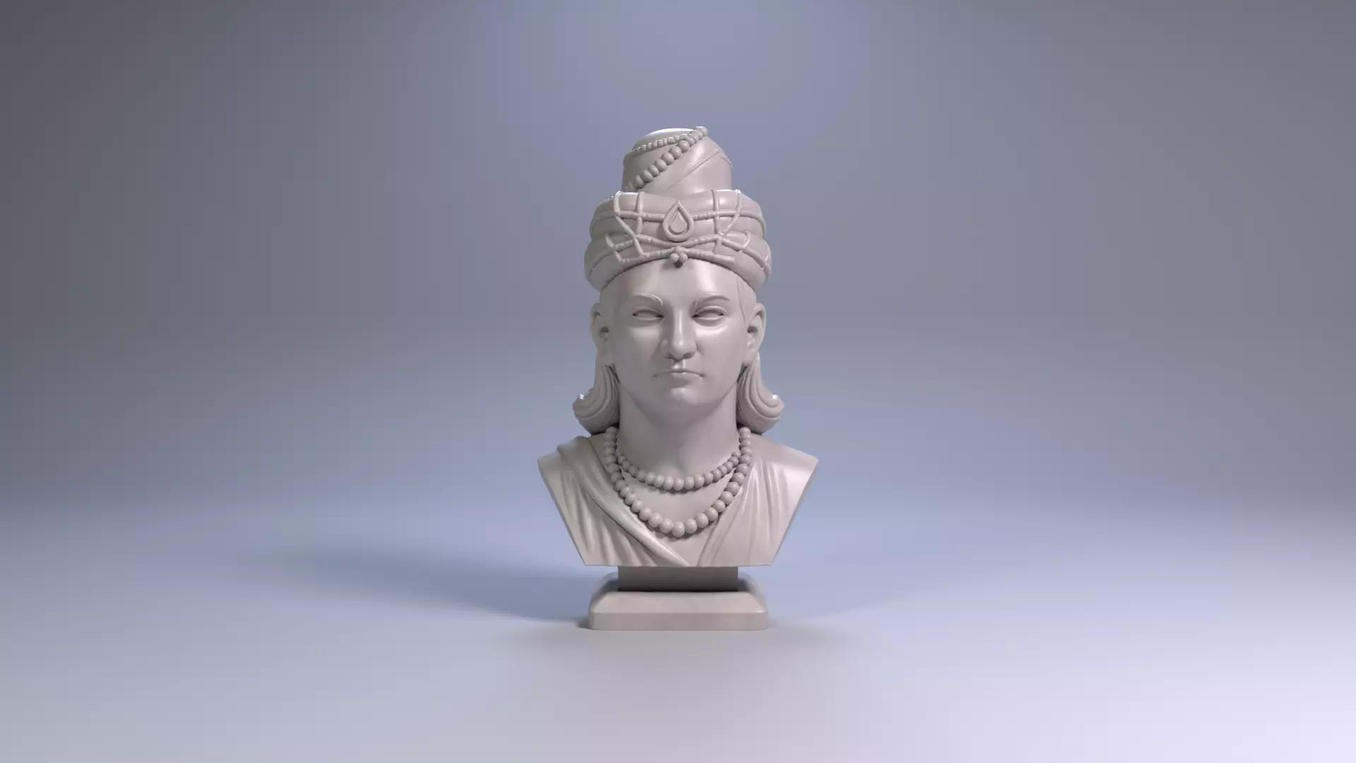 Ashoka the Great Bust 3D Printable STL File 3D print model_2