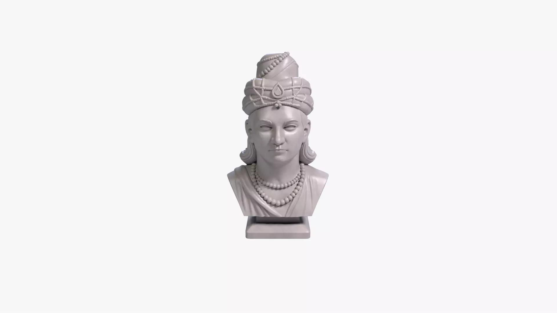 Ashoka the Great Bust 3D Printable STL File 3D print model_0