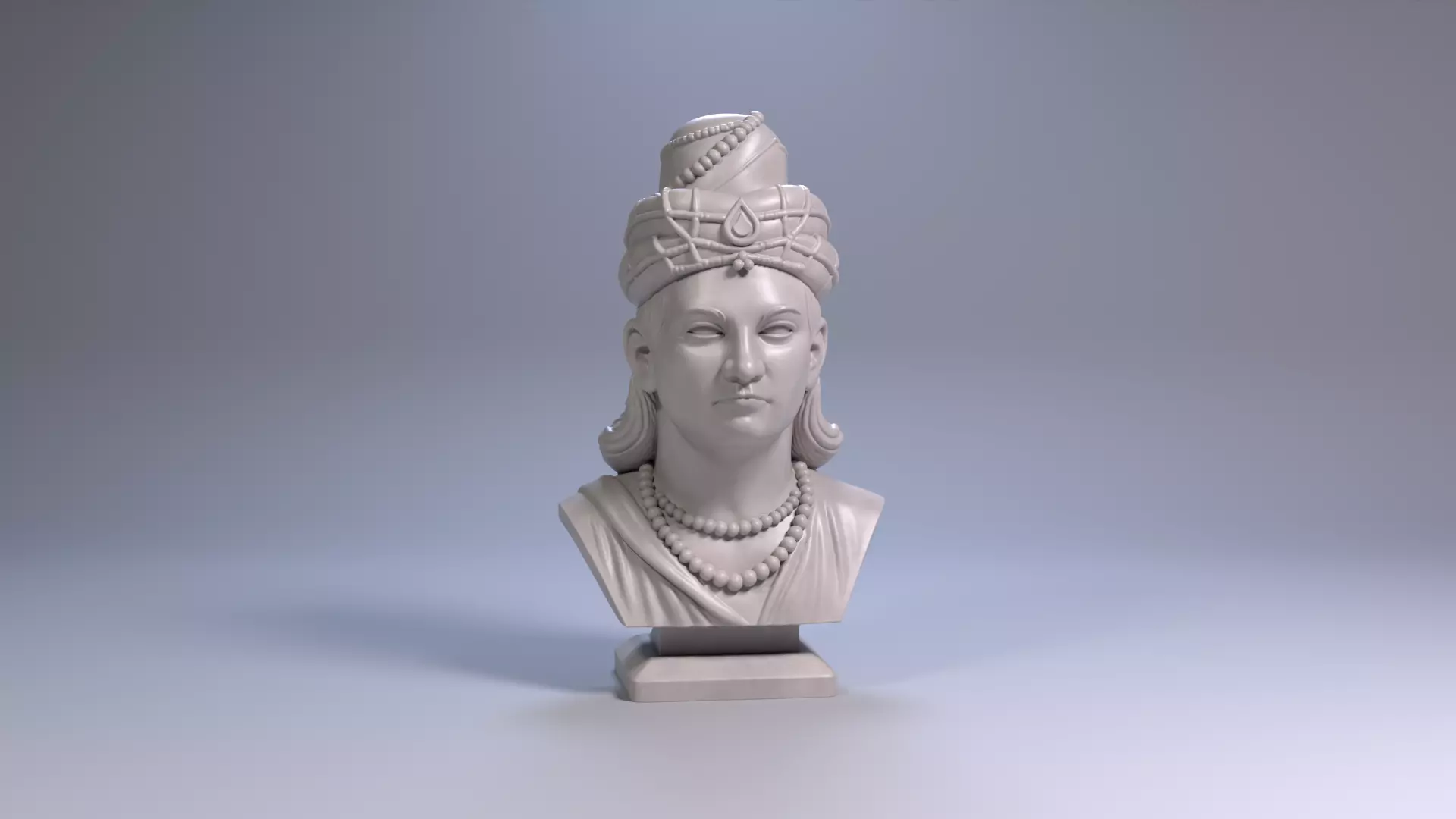 Ashoka the Great Bust 3D Printable STL File 3D print model_22