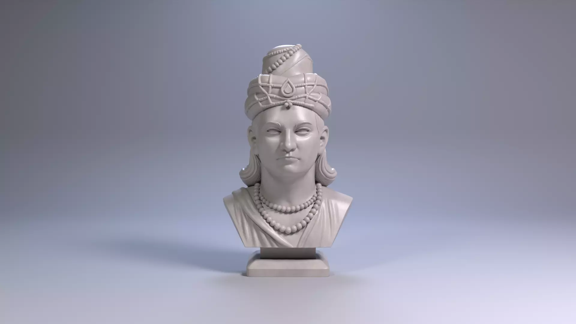 Ashoka the Great Bust 3D Printable STL File 3D print model_24