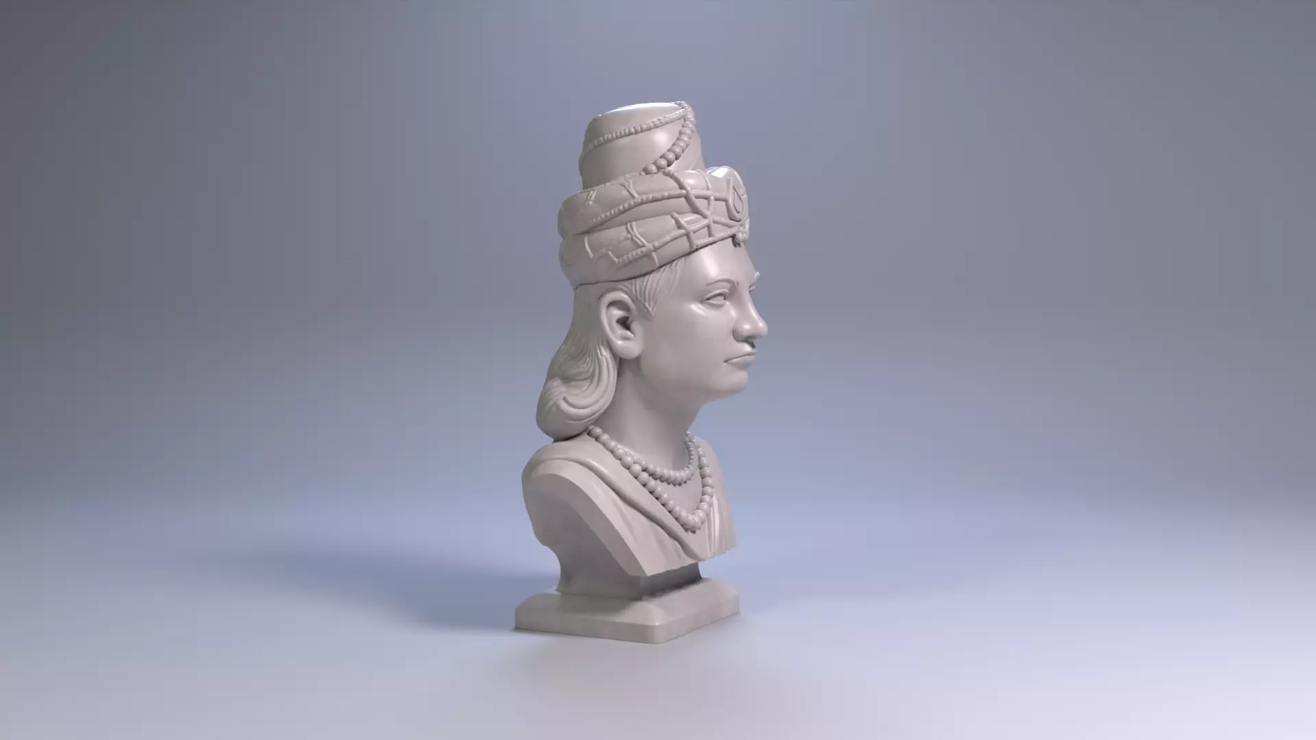 Ashoka the Great Bust 3D Printable STL File 3D print model_20