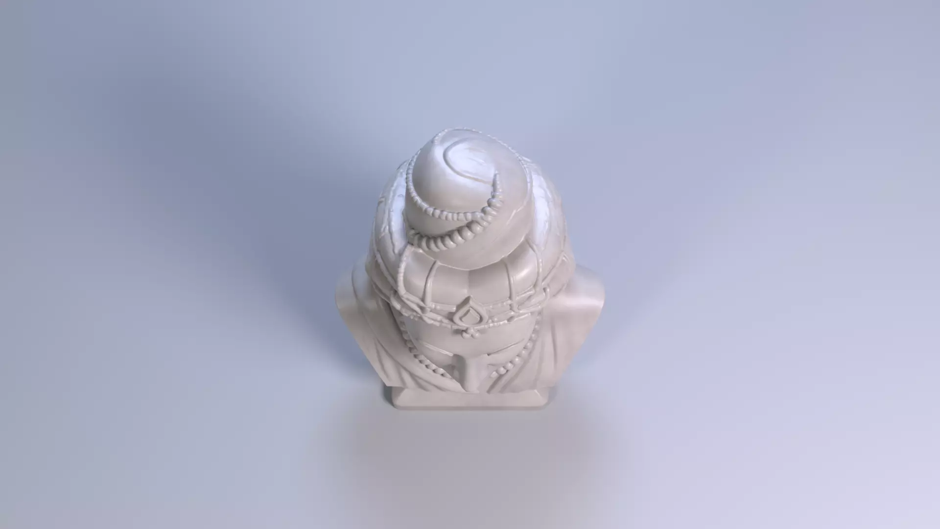 Ashoka the Great Bust 3D Printable STL File 3D print model_8