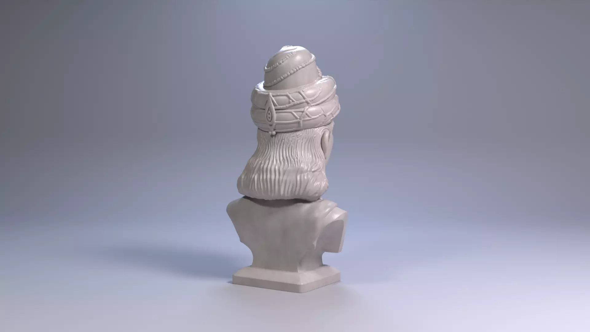 Ashoka the Great Bust 3D Printable STL File 3D print model_18