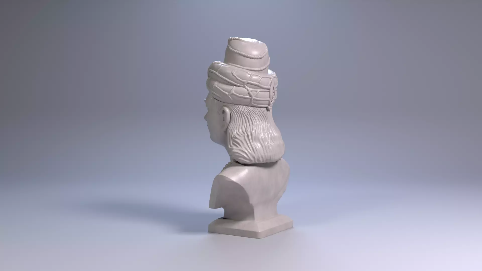 Ashoka the Great Bust 3D Printable STL File 3D print model_16
