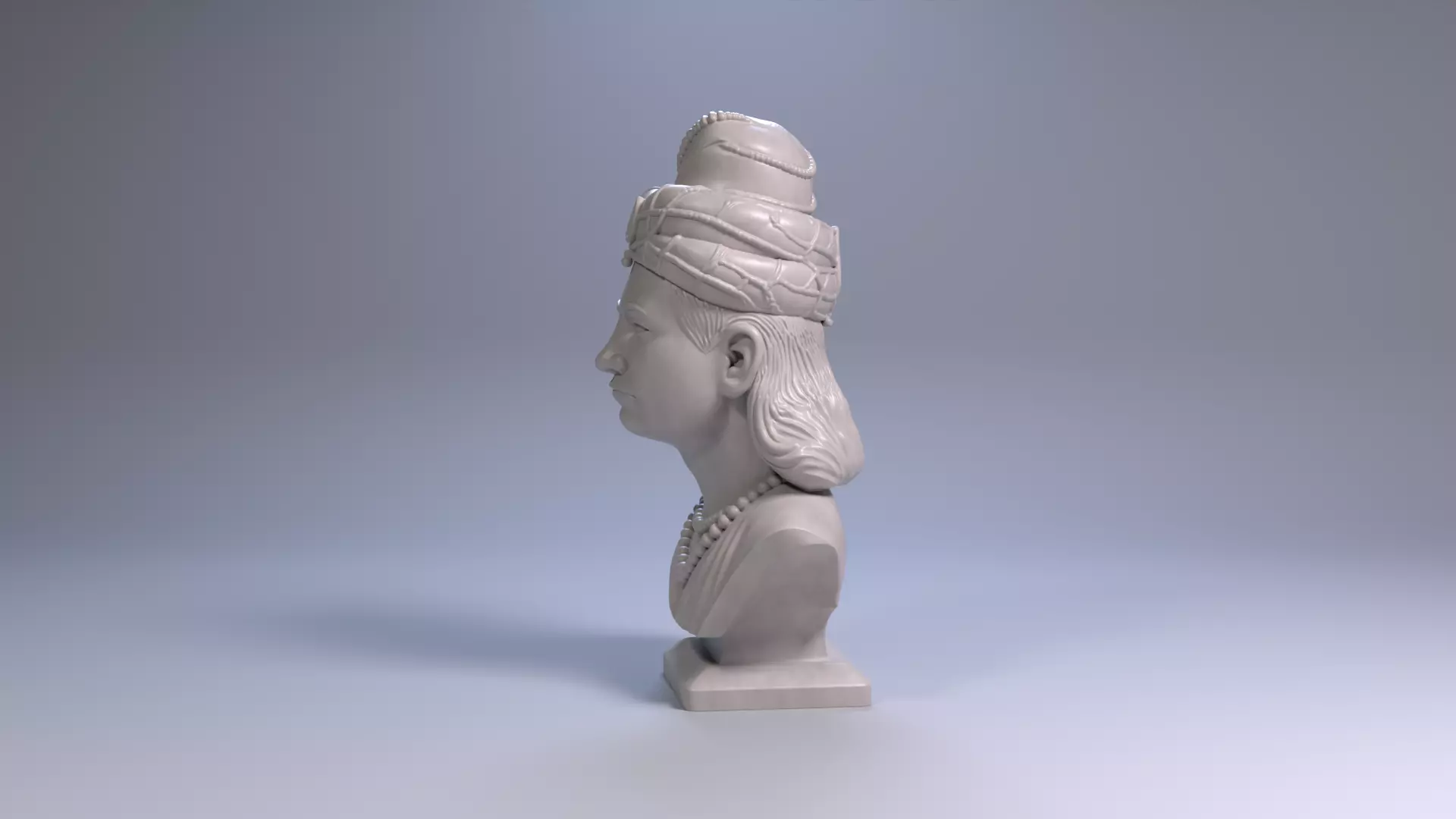 Ashoka the Great Bust 3D Printable STL File 3D print model_15