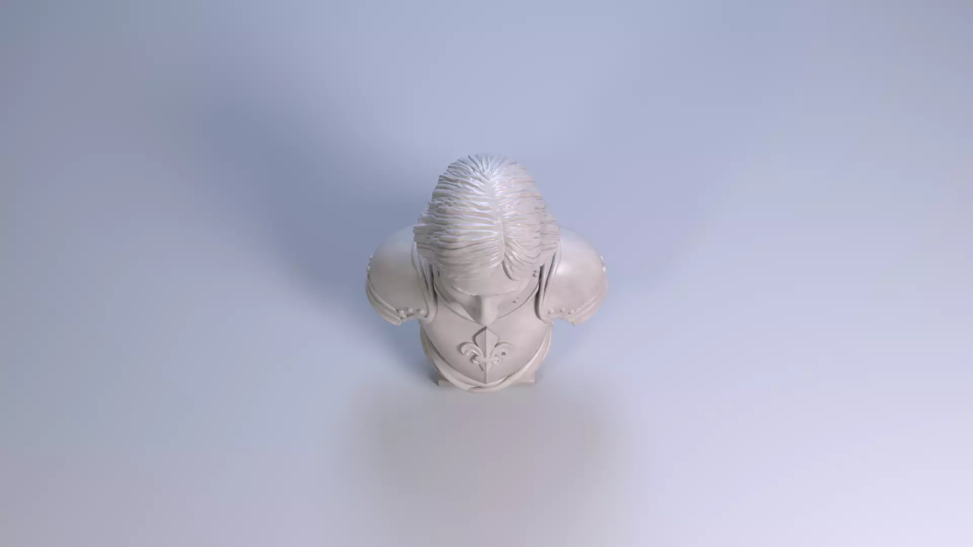 Joan of Arc Bust Sculpture 3D Printable STL File 3D print model_8