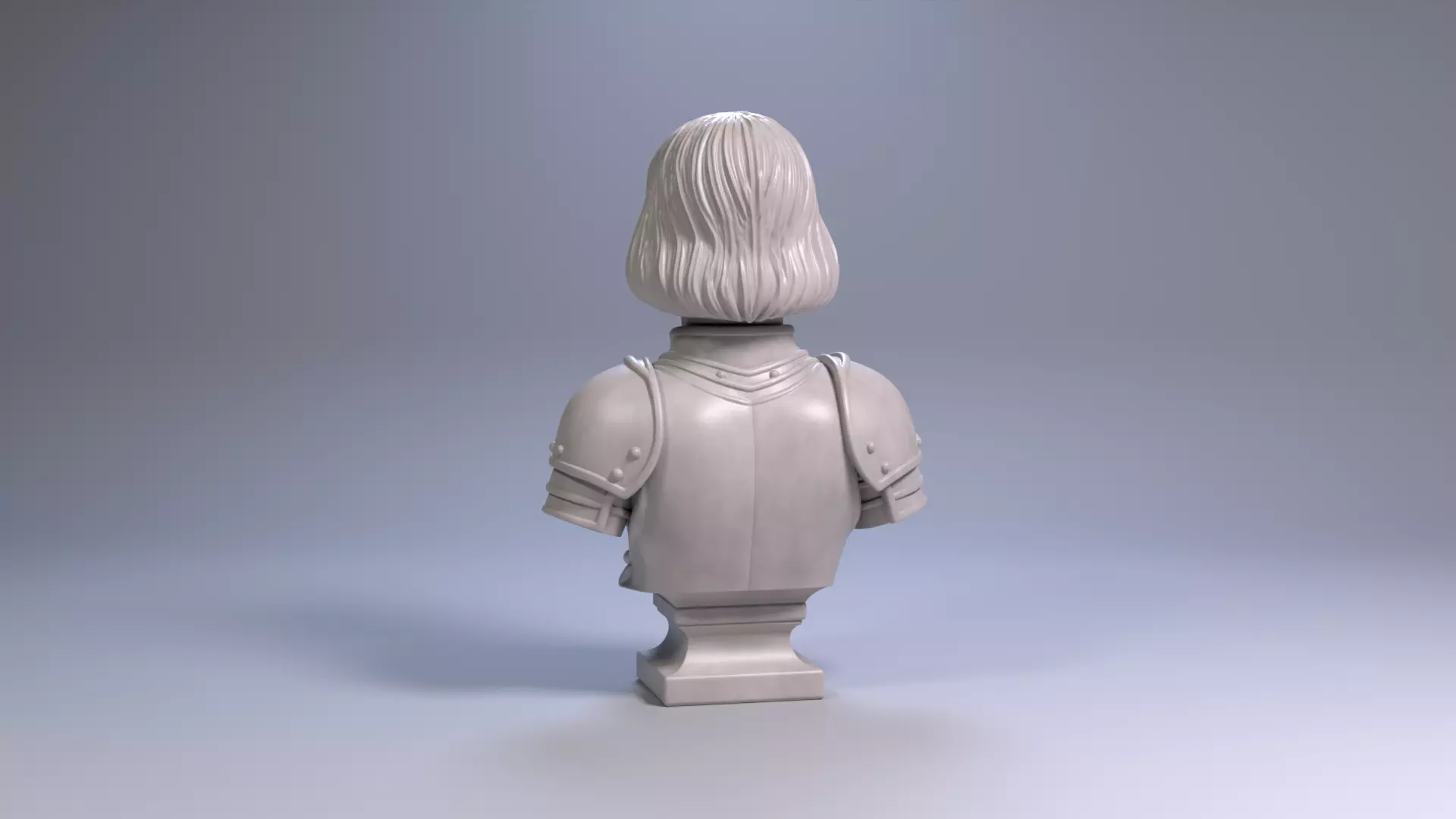 Joan of Arc Bust Sculpture 3D Printable STL File 3D print model_18